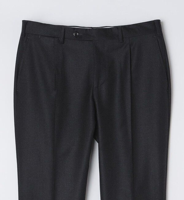 SHIPS「GERMANO: サキソニー 1プリーツ スラックス」|チノ|