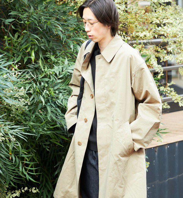 SHIPS「City Ambient Products: リラックス ステンカラー コート」|その他|ベージュ