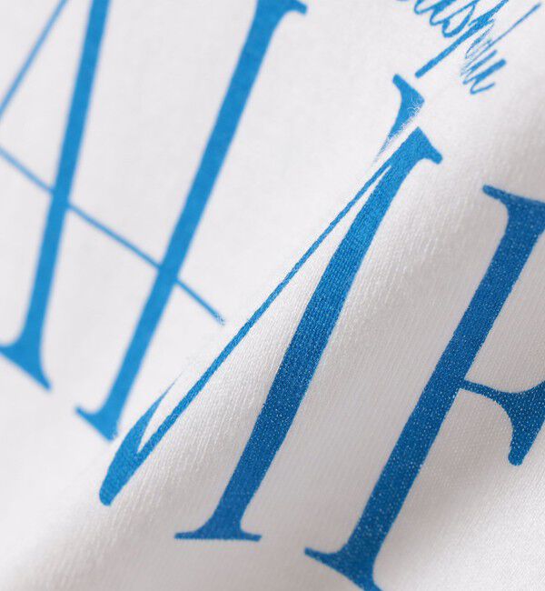 SHIPS for women「《一部追加予約》メルティ コットン プリント ロゴ ショート スリーブ Tシャツ」|Tシャツ・カットソー|