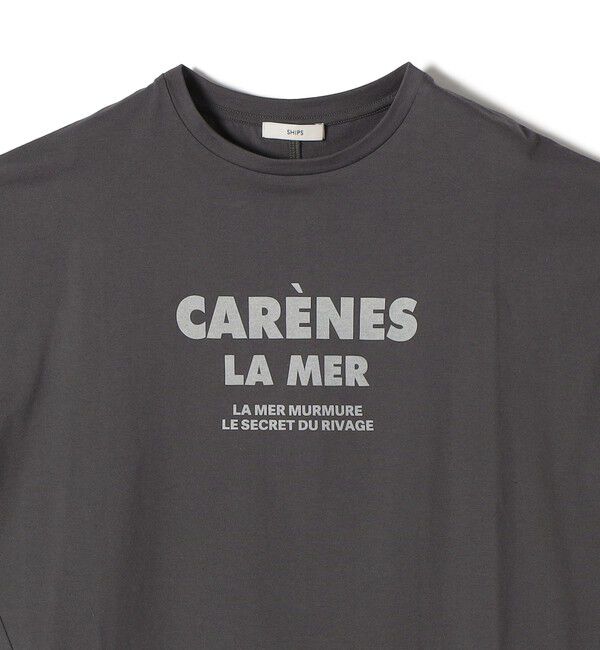 SHIPS for women「《一部追加予約》メルティ コットン プリント ロゴ ショート スリーブ Tシャツ」|Tシャツ・カットソー|