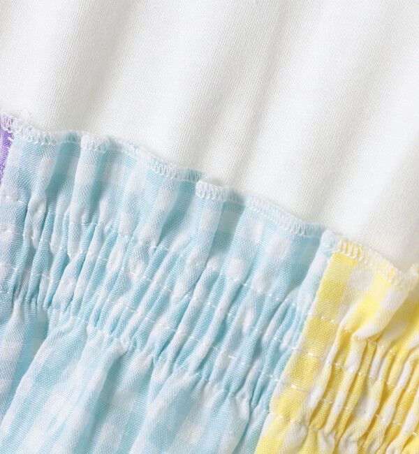 SHIPS KIDS「SHIPS KIDS:80～90cm / パネル 切替 ワンピース」|ワンピース|