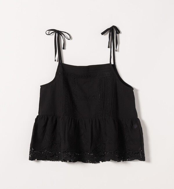 SHIPS any「SHIPS any:〈手洗い可能〉コットン レース ヘム キャミソール」|シャツ・ブラウス|