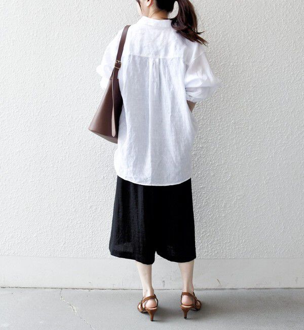 SHIPS any「《予約》SHIPS any:〈洗濯機可能〉カラミ  ハーフ ギャザー パンツ」|その他|