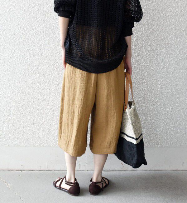 SHIPS any「《予約》SHIPS any:〈洗濯機可能〉カラミ  ハーフ ギャザー パンツ」|その他|