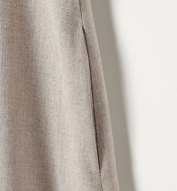 quaranciel「《予約》quaranciel:〈洗濯機可能〉リネンライク Aライン クルーネック ロング ワンピース」|ワンピース|