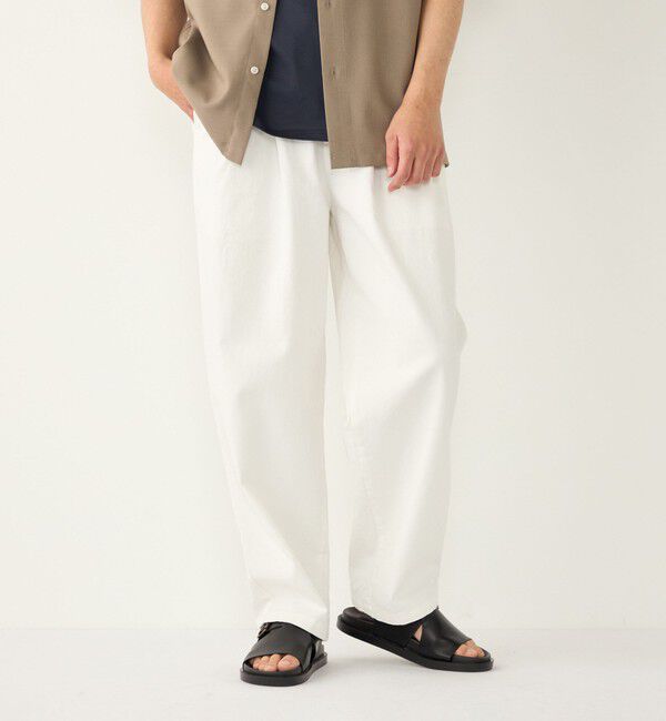 SHIPS Colors 「《予約》SHIPS Colors:〈洗濯機可能〉ライト デニム ワイド テーパード パンツ◆」|デニム|