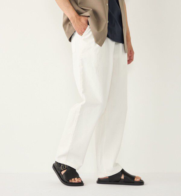 SHIPS Colors 「《予約》SHIPS Colors:〈洗濯機可能〉ライト デニム ワイド テーパード パンツ◆」|デニム|