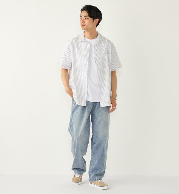 SHIPS Colors 「《予約》SHIPS Colors:〈洗濯機可能〉ライト デニム ワイド テーパード パンツ◆」|デニム|