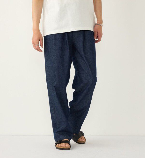 SHIPS Colors 「《予約》SHIPS Colors:〈洗濯機可能〉ライト デニム ワイド テーパード パンツ◆」|デニム|