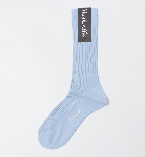 SHIPS「PANTHERELLA: DANVERS リブソックス」|ソックス|ライトブルー