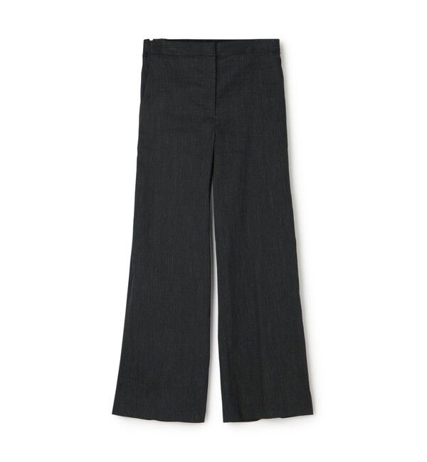 DES PRES「リネンナイロンストレッチ セミワイドパンツ」|スラックス|69 ネイビー