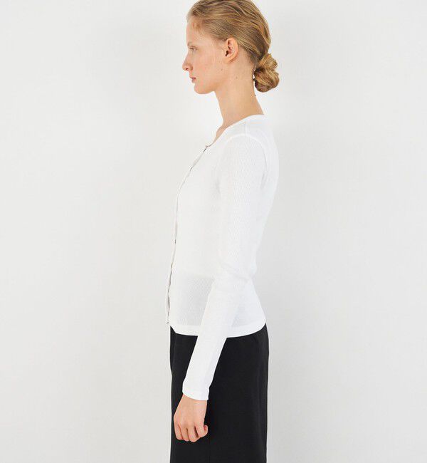 DES PRES「スモールライトリブ クルーネックカーディガン」|カーディガン|