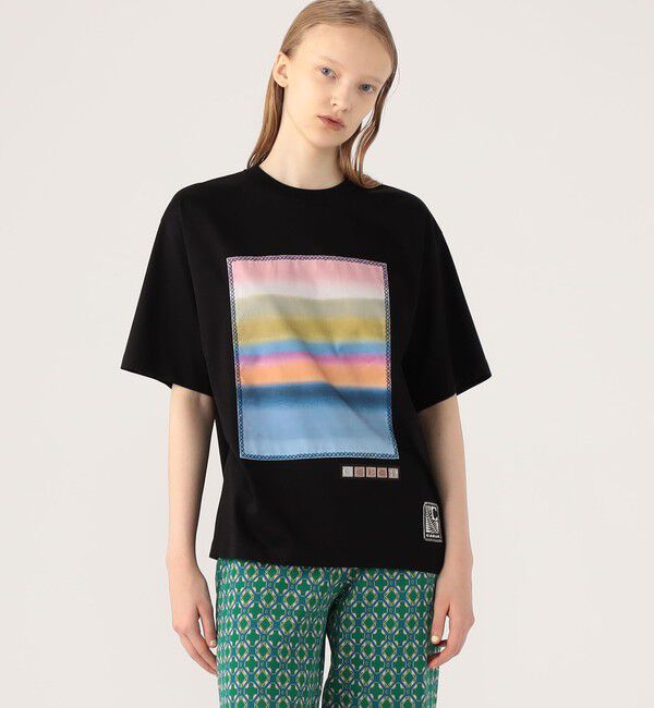 CABaN「CABaN スビンコットン グラデーションプリントTシャツ」|Tシャツ・カットソー|