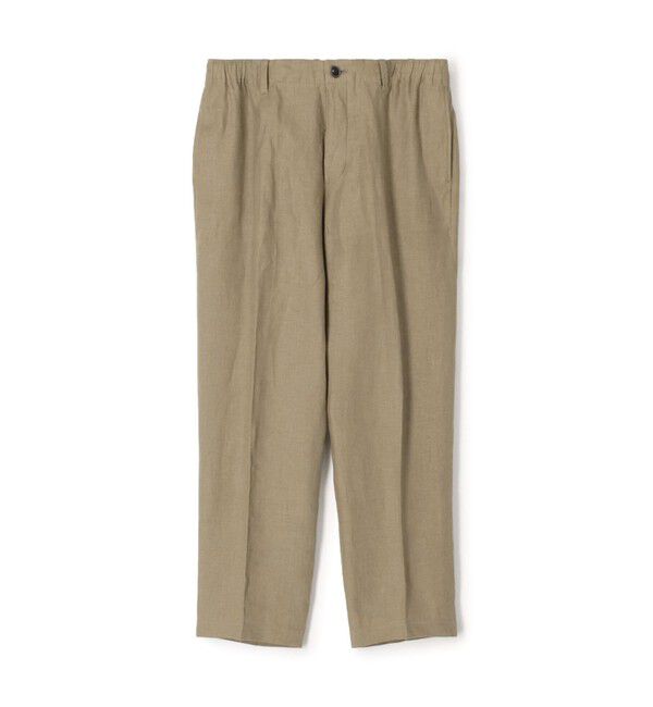TOMORROWLAND MENS「ベルジャンリネン ワイドテーパードイージーパンツ」|その他|43 ベージュ