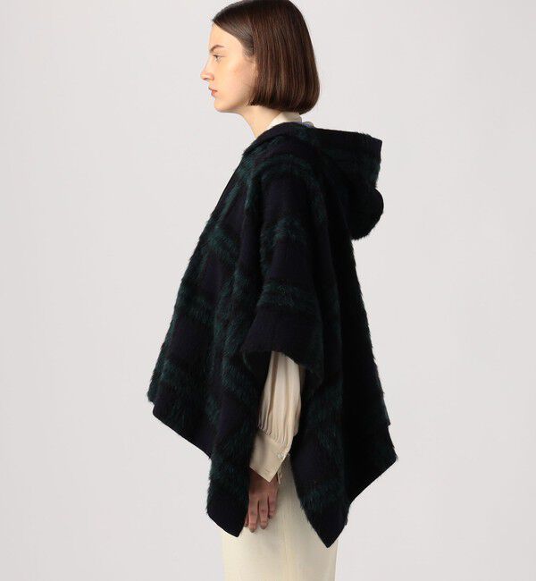 TOMORROWLAND collection「シャギーブラックウォッチ フーデットマント」|その他|