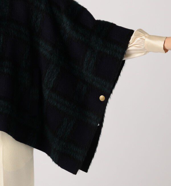 TOMORROWLAND collection「シャギーブラックウォッチ フーデットマント」|その他|