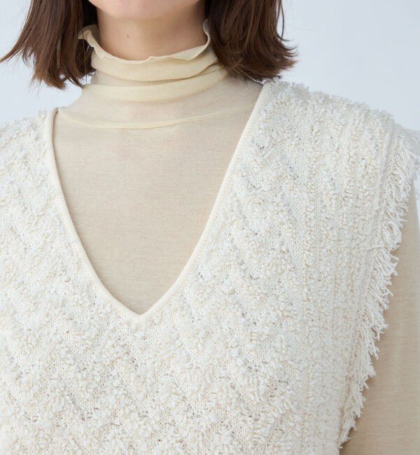 MACPHEE「パイルジャカード Vネックベスト」|ベスト・ジレ|