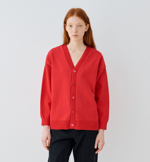 GALERIE VIE「ウェーブコットン Vネックカーディガン」|カーディガン|