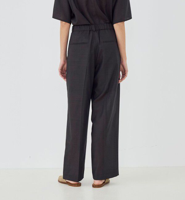 GALERIE VIE「エアリークレープ ツータックパンツ」|スラックス|