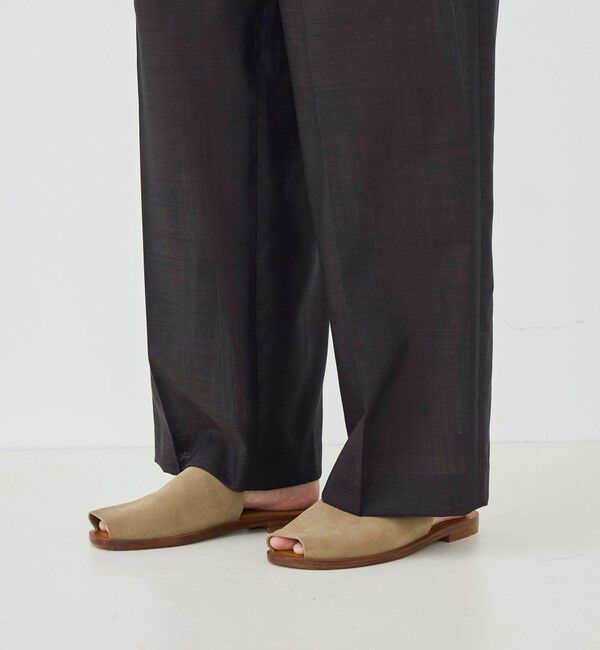 GALERIE VIE「エアリークレープ ツータックパンツ」|スラックス|