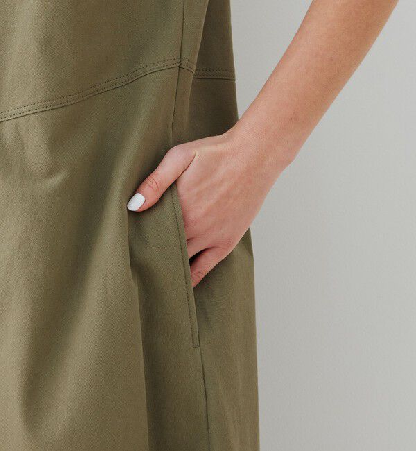 GALERIE VIE「ノンマーセライズドコットン フレンチスリーブワンピース」|ワンピース|