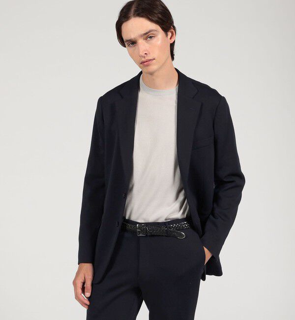 TOMORROWLAND MENS「ウールコットンジャージー シングルブレステッド2Bジャケット DONDI」|テーラードジャケット|