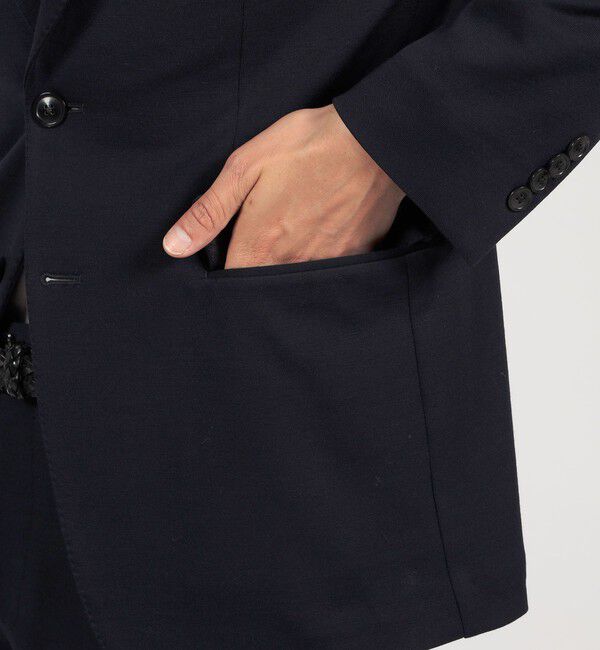 TOMORROWLAND MENS「ウールコットンジャージー シングルブレステッド2Bジャケット DONDI」|テーラードジャケット|