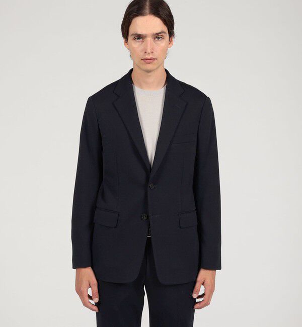 TOMORROWLAND MENS「ウールコットンジャージー シングルブレステッド2Bジャケット DONDI」|テーラードジャケット|