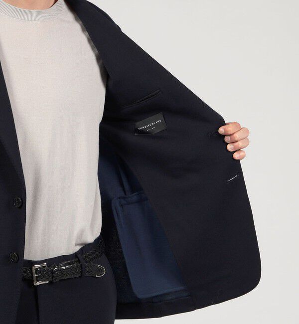 TOMORROWLAND MENS「ウールコットンジャージー シングルブレステッド2Bジャケット DONDI」|テーラードジャケット|