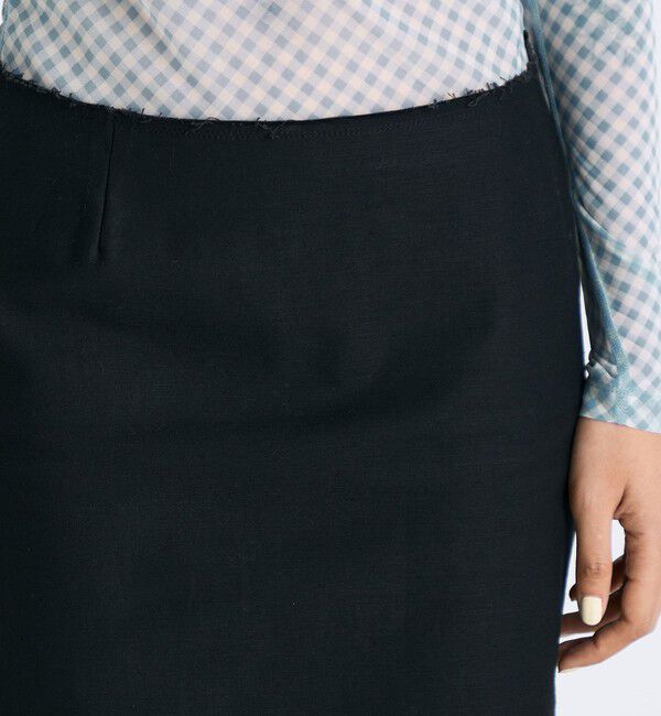 Edition「バックサテン レイヤード スカート」|スカート|