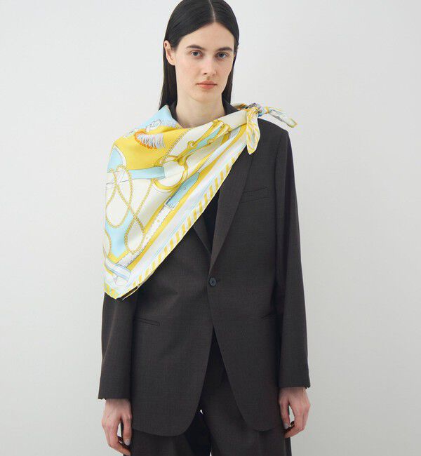 TOMORROWLAND GOODS「manipuri TASSEL シルクスカーフ」|バンダナ・スカーフ|