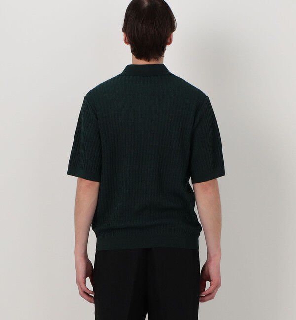 TOMORROWLAND MENS「リネンコットンナイロンプレーティング スキッパーニット」|ニット・セーター|