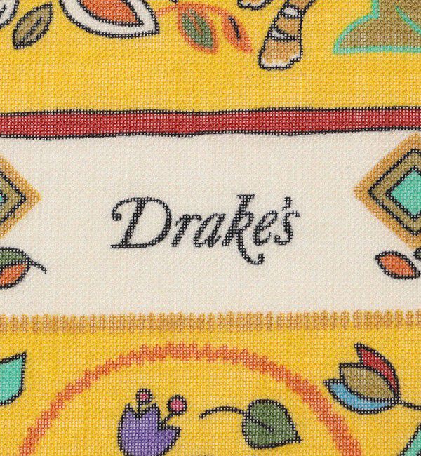 TOMORROWLAND GOODS「Drake's TIGER GARDEN PRINT BANDANA ウールシルクプリントスカーフ」|バンダナ・スカーフ|