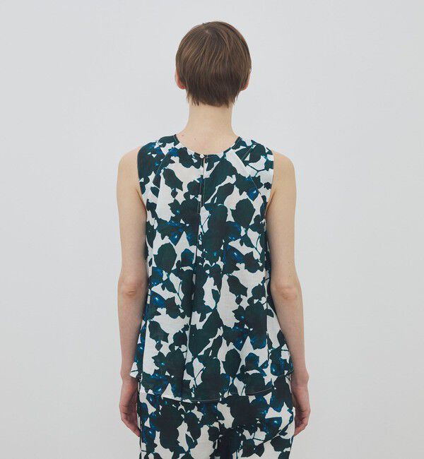 TOMORROWLAND GOODS「WRITEWELL Prism-mineral ノースリーブ プルオーバーブラウス」|シャツ・ブラウス|