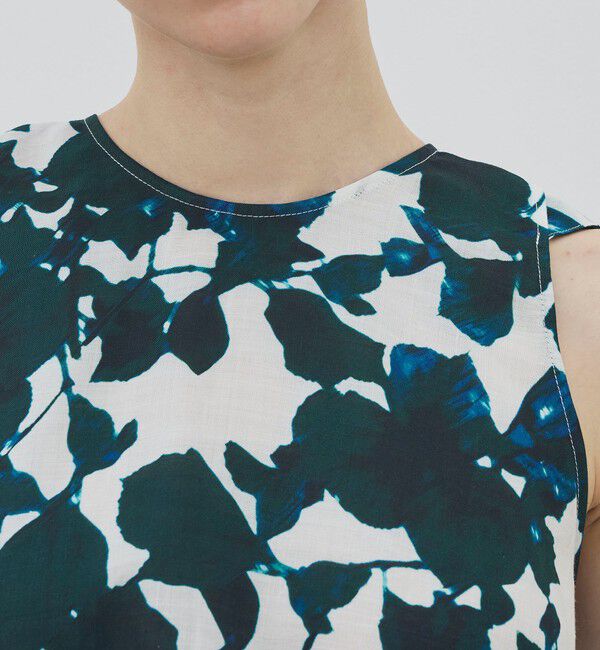 TOMORROWLAND GOODS「WRITEWELL Prism-mineral ノースリーブ プルオーバーブラウス」|シャツ・ブラウス|