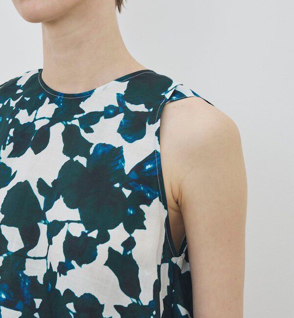 TOMORROWLAND GOODS「WRITEWELL Prism-mineral ノースリーブ プルオーバーブラウス」|シャツ・ブラウス|