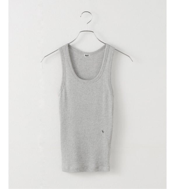 Plage「TANC TOKYO / タンクトウキョウ FEEL GOOD RIB SKIN TOP」|タンクトップ|グレー