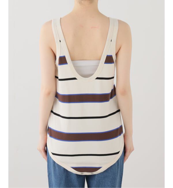 Plage「《一部店舗・WEB限定》TANC TOKYO / タンクトウキョウ PIQUET BORDER TANK ロンパース」|タンクトップ|