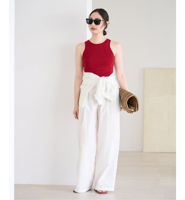 Plage「layered rib ニットタンク」|タンクトップ|