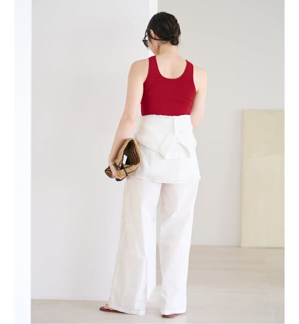 Plage「layered rib ニットタンク」|タンクトップ|