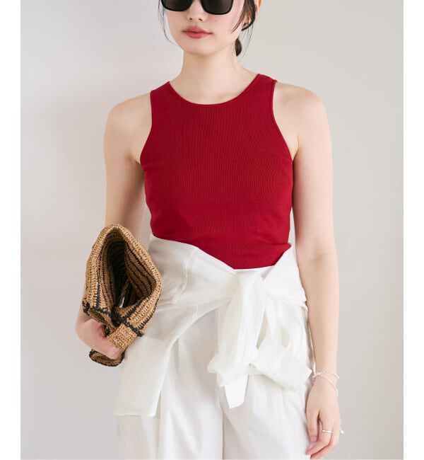 Plage「layered rib ニットタンク」|タンクトップ|
