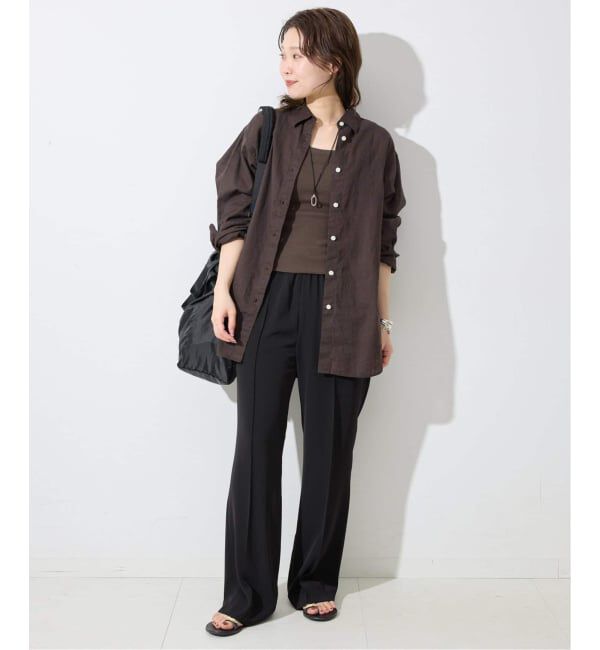 SLOBE IENA「《追加2》リネンコットンレギュラーシャツ」|シャツ・ブラウス|