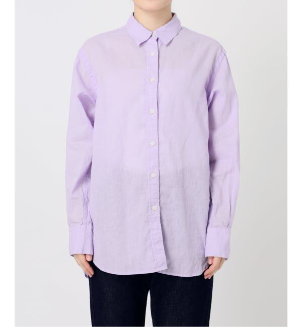 SLOBE IENA「《追加2》リネンコットンレギュラーシャツ」|シャツ・ブラウス|