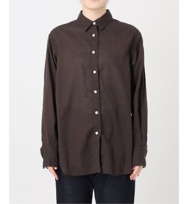 SLOBE IENA「《追加2》リネンコットンレギュラーシャツ」|シャツ・ブラウス|