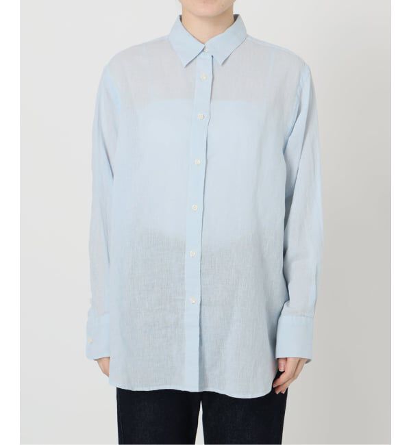 SLOBE IENA「《追加2》リネンコットンレギュラーシャツ」|シャツ・ブラウス|