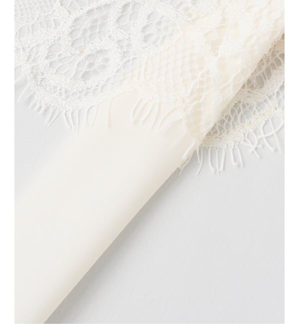 SLOBE IENA「《追加3》サテンレースキャミソール」|キャミソール|