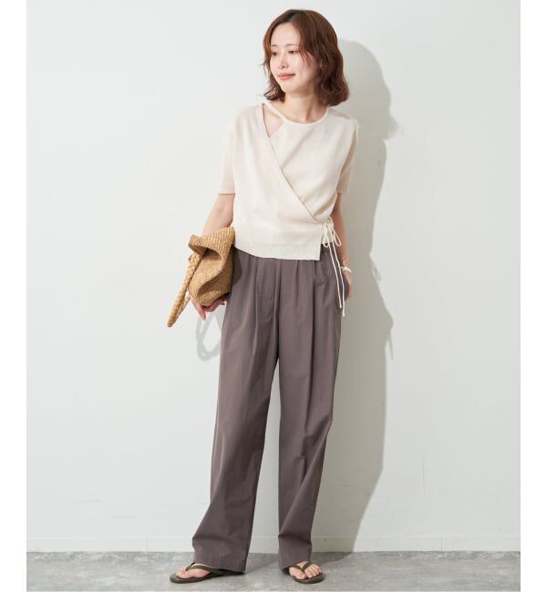 SLOBE IENA「《追加予約》FLEK/フレック ショルダーカットアウトニット」|ニット・セーター|