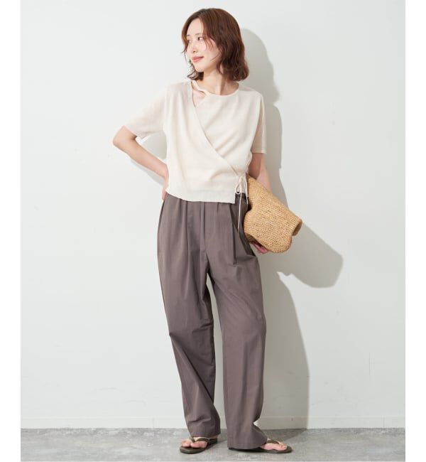 SLOBE IENA「《追加予約》FLEK/フレック ショルダーカットアウトニット」|ニット・セーター|