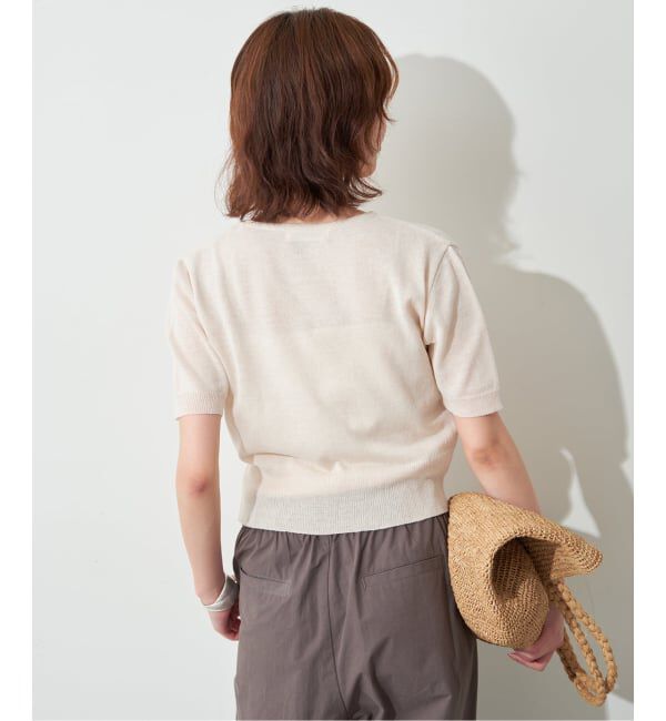 SLOBE IENA「《追加予約》FLEK/フレック ショルダーカットアウトニット」|ニット・セーター|