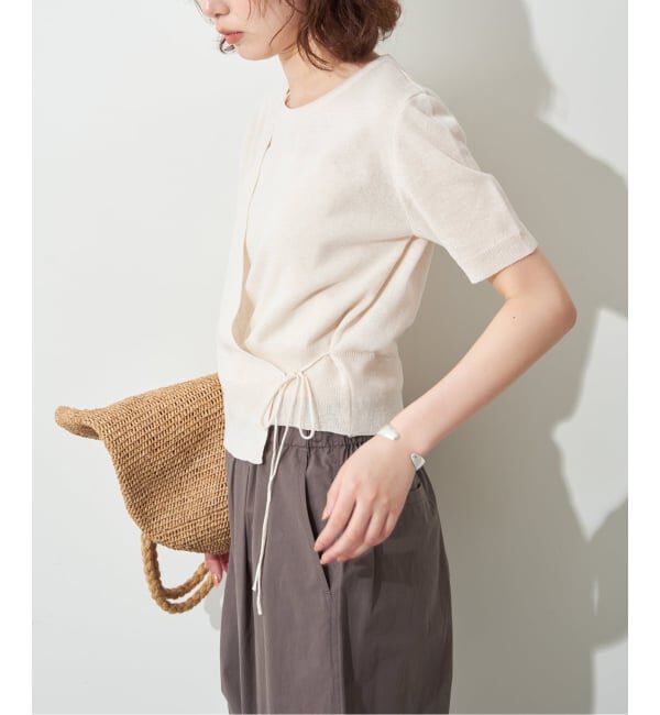 SLOBE IENA「《追加予約》FLEK/フレック ショルダーカットアウトニット」|ニット・セーター|